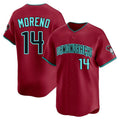 Custom #14 Red ARI Baseball Shirt Top