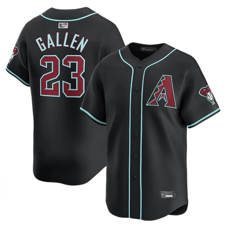 Custom #23 Black ARI Baseball Shirt Top
