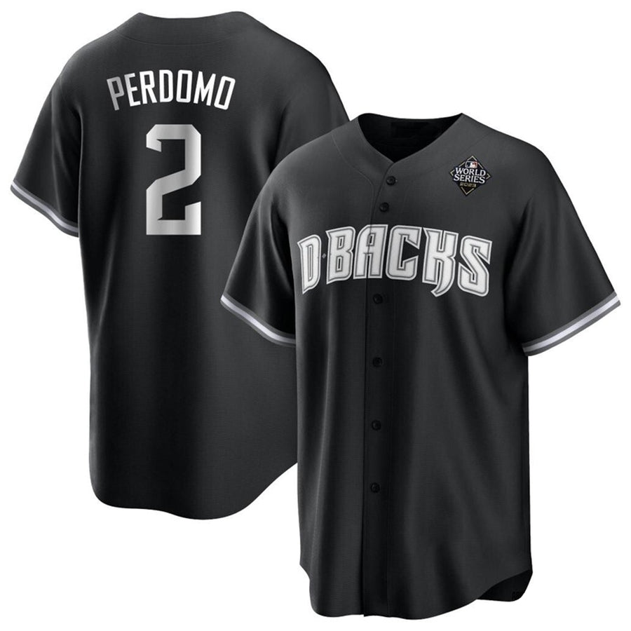 Custom #2 Black ARI Baseball Shirt Top