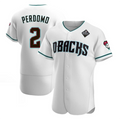 Custom #2 White ARI Baseball Shirt Top