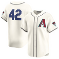 Custom #42 White Jackie Robinson Day ARI Baseball Shirt Top