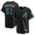 Custom #51 Black Throwback ARI Baseball Shirt Top