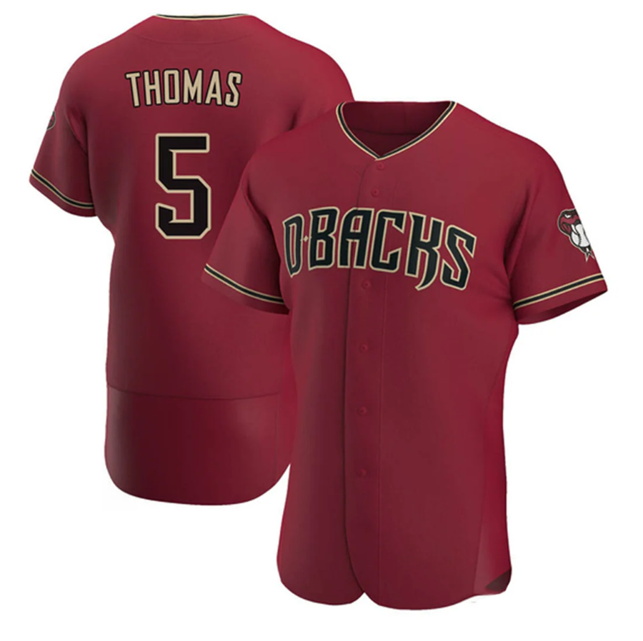 Custom #5 Red ARI Baseball Shirt Top