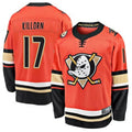 Custom #17 Orange ANA Hockey Shirt Top