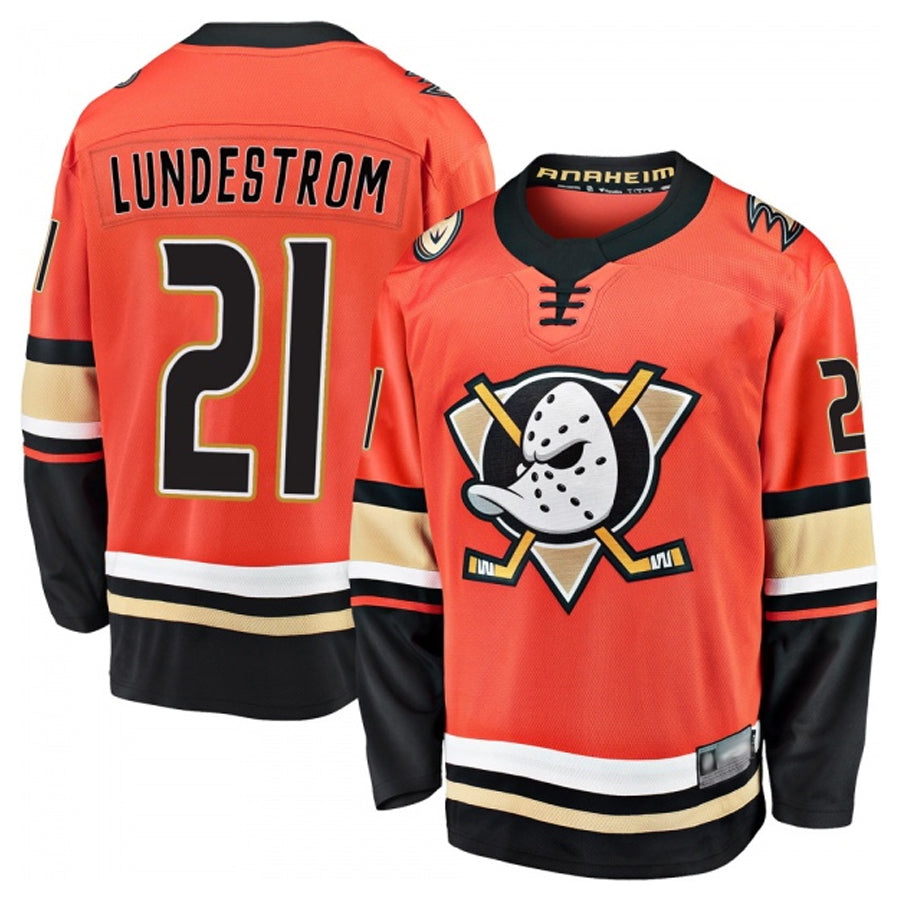 Custom #21 Orange ANA Hockey Shirt Top