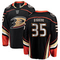 Custom #35 Black ANA Hockey Shirt Top