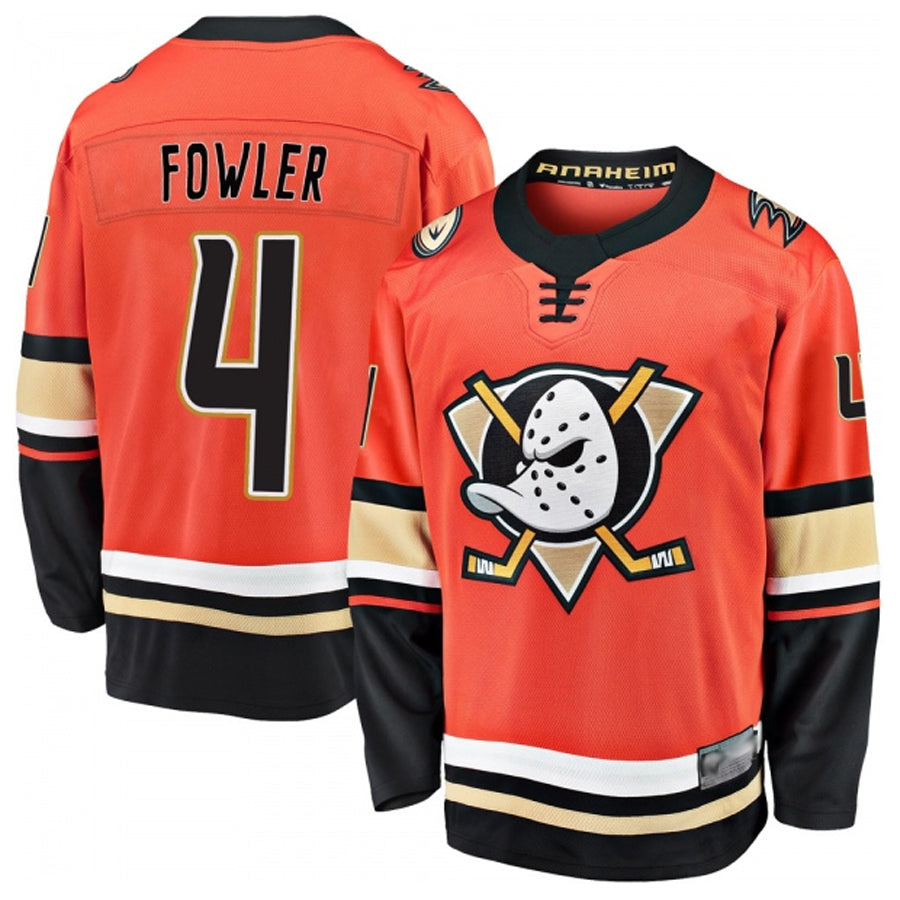 Custom #4 Orange ANA Hockey Shirt Top