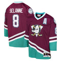Custom #8 Blue 1996 ANA Hockey Shirt Top