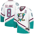 Custom #8 White 1996 ANA Hockey Shirt Top