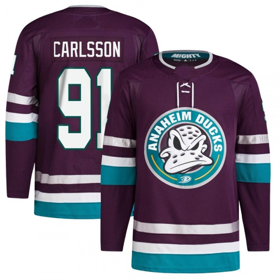 Custom #91 Purple ANA Hockey Shirt Top