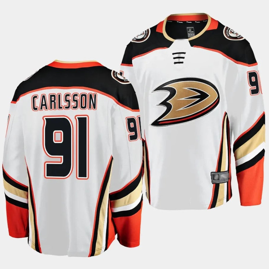 Custom #91 White ANA Hockey Shirt Top