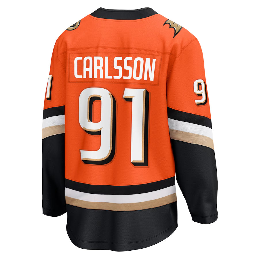 Custom #91 Orange ANA Hockey Shirt Top