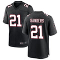 Custom #21 Black Throwback ATL Football Shirt Top