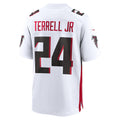 Custom #24 White ATL Football Shirt Top