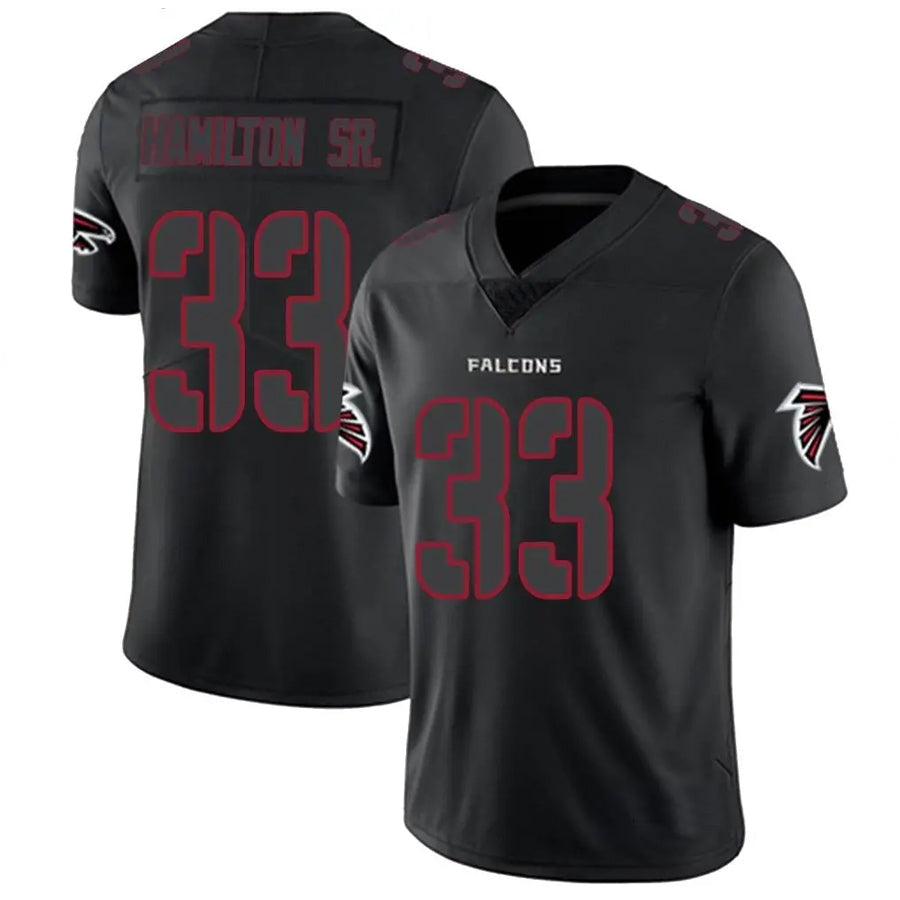 Custom #33 Black ATL Football Shirt Top