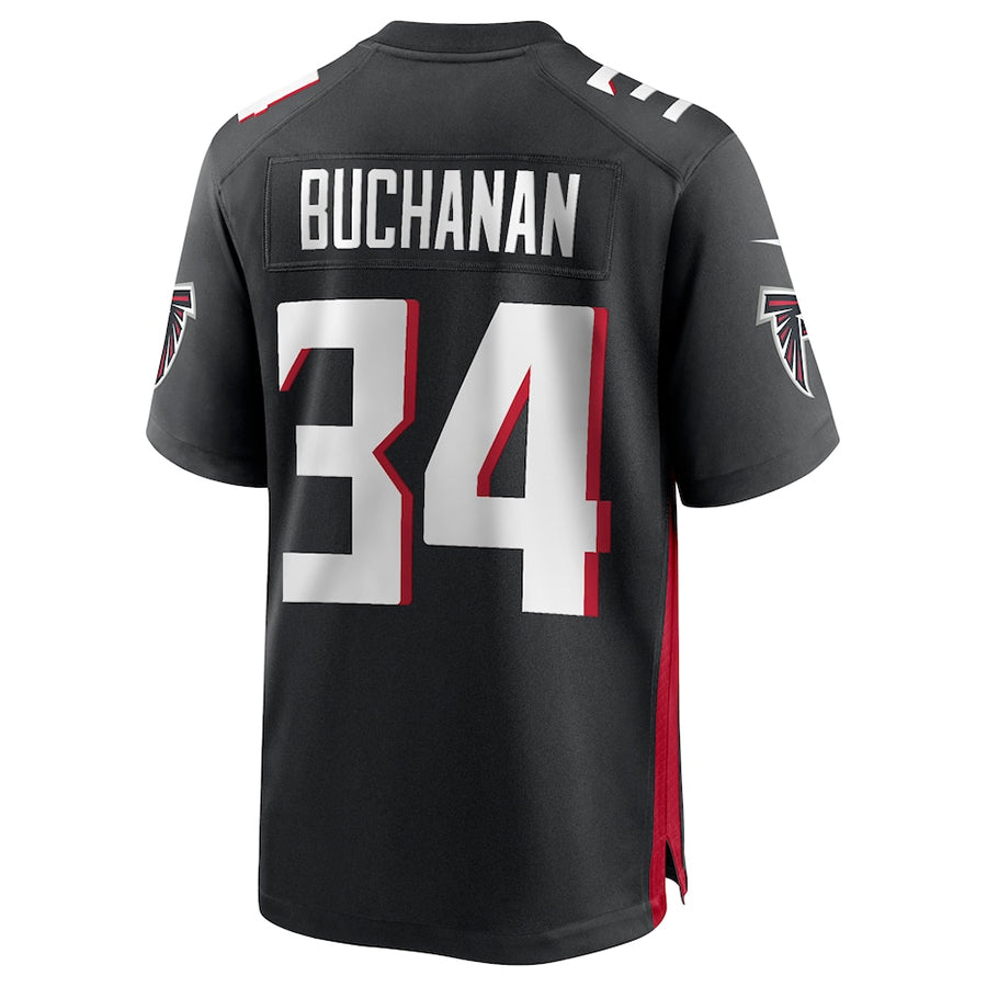 Custom #34 Black ATL Football Shirt Top