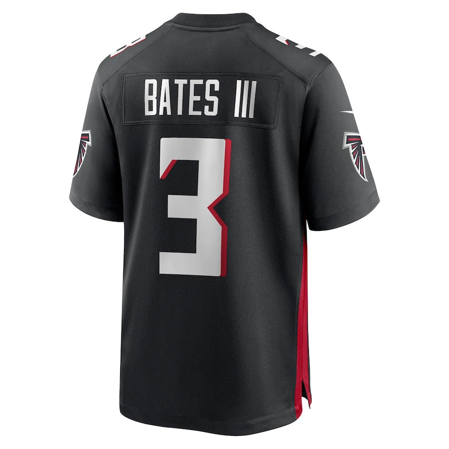 Custom #3 Black ATL Football Shirt Top