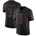 Custom #3 Black ATL Football Shirt Top