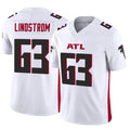Custom #63 White ATL Football Shirt Top