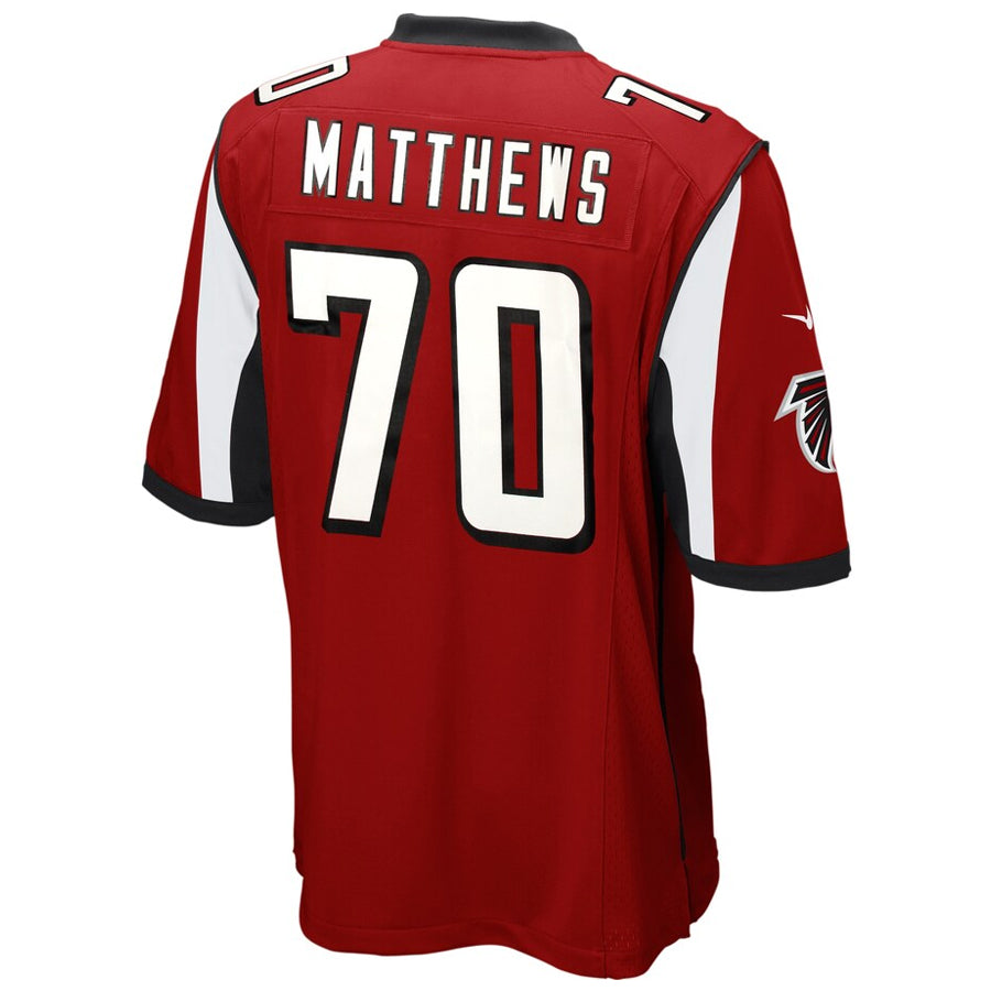 Custom #70 Red ATL Football Shirt Top
