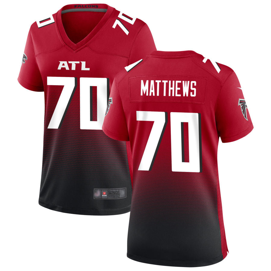 Custom #70 Red ATL Football Shirt Top