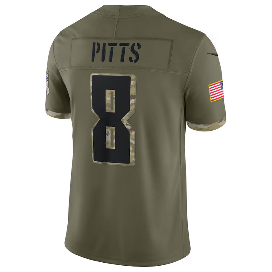 Custom #8 Olive ATL Football Shirt Top
