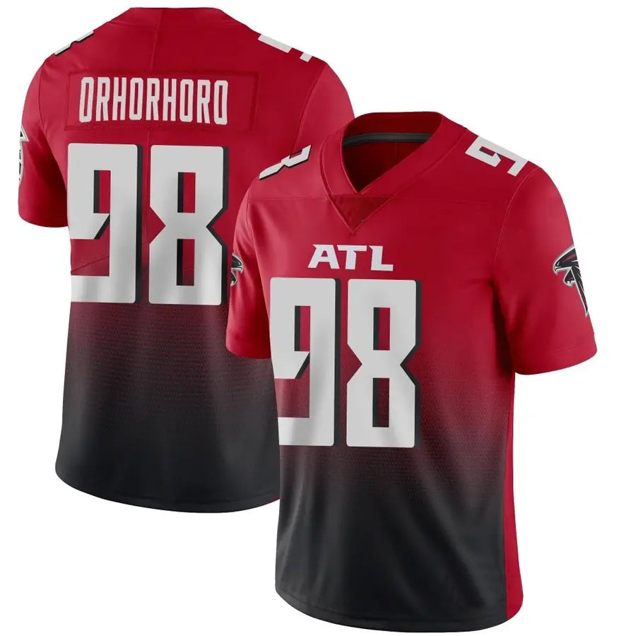 Custom #98 Red ATL Football Shirt Top