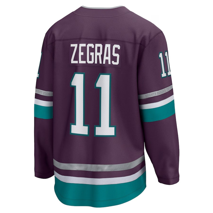 Custom #11 Purple ANA Hockey Shirt Top