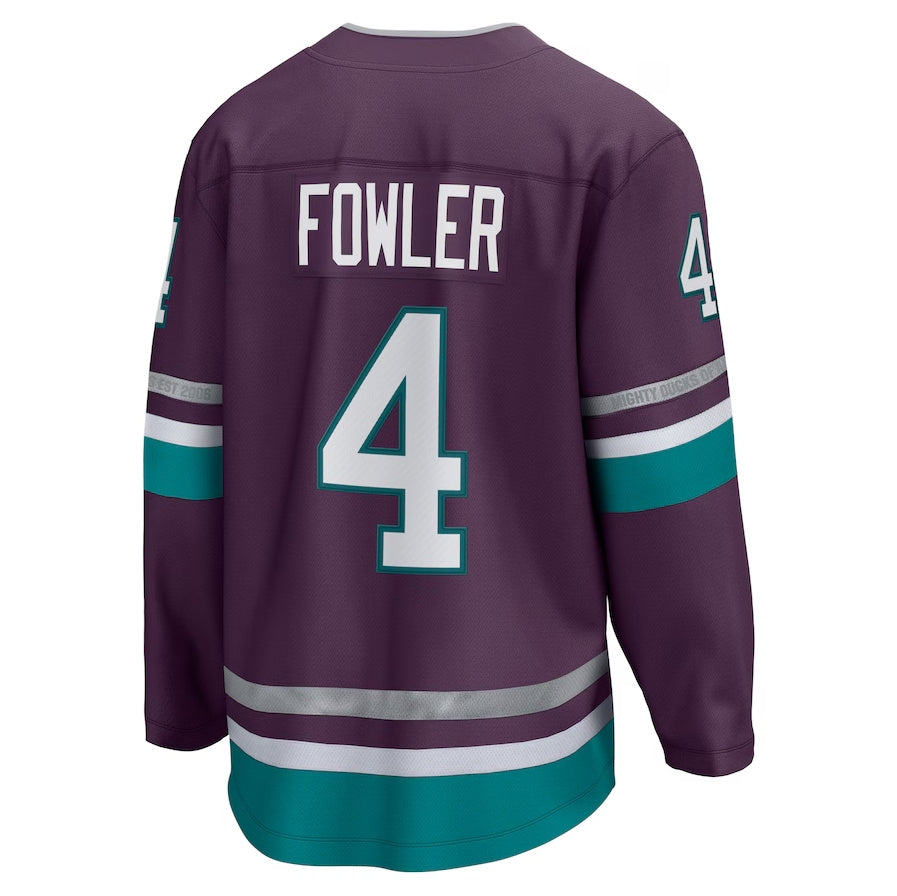 Custom #4 Purple ANA Hockey Shirt Top