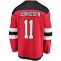 NJ.Devils #11 Andreas Johnsson Supporters Branded Breakaway Player Jersey Red Stitched American Hockey Jerseys