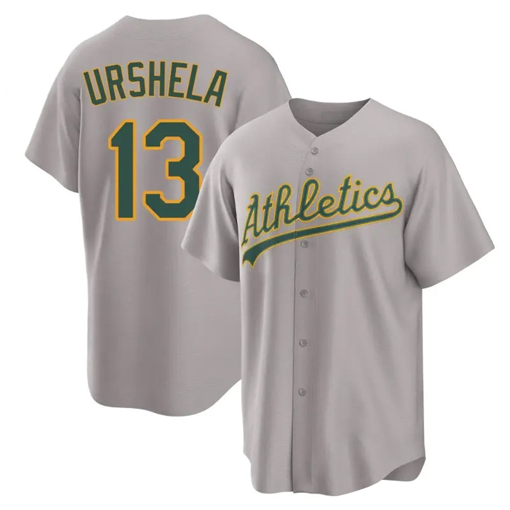 Custom #13 Gray OAK Baseball Shirt Top