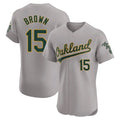 Custom #15 Gray OAK Baseball Shirt Top