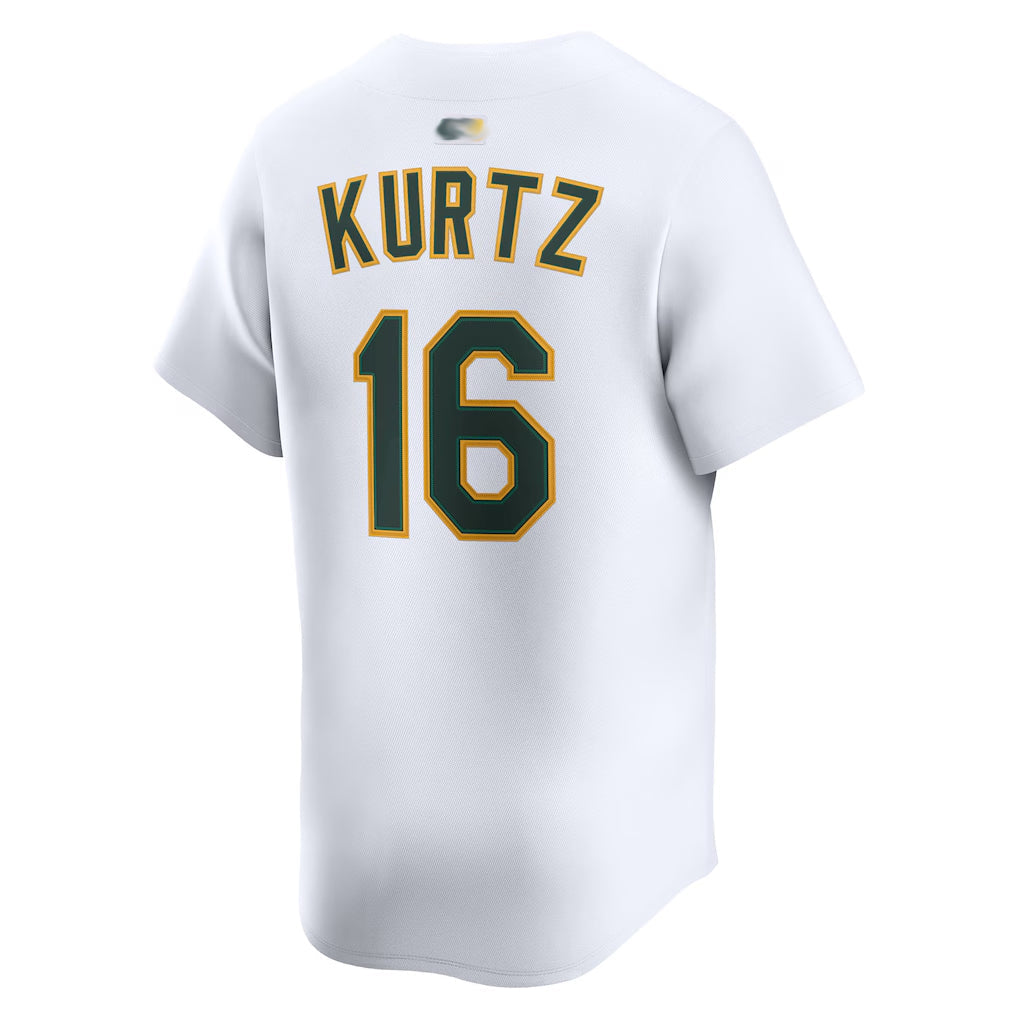 Custom #16 White OAK Baseball Shirt Top