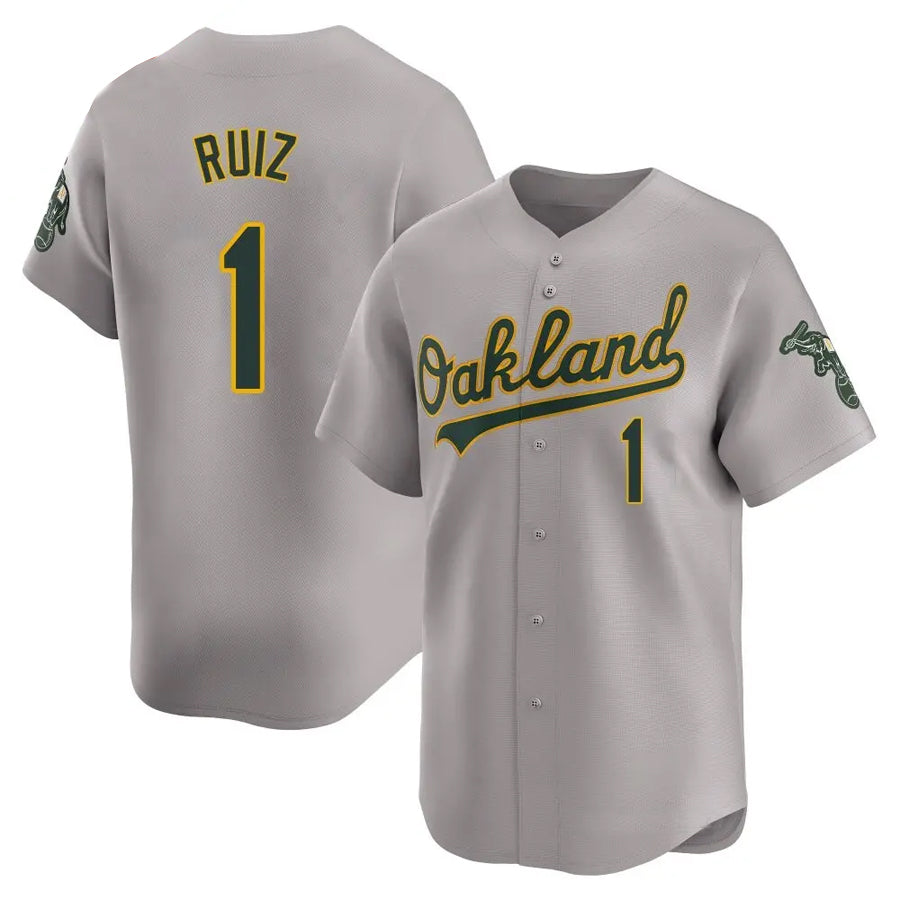 Custom #1 Gray OAK Baseball Shirt Top