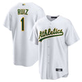 Custom #1 White OAK Baseball Shirt Top