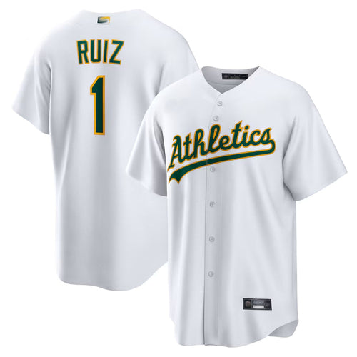 Custom #1 White OAK Baseball Shirt Top