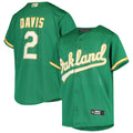 Custom #2 Green OAK Baseball Shirt Top
