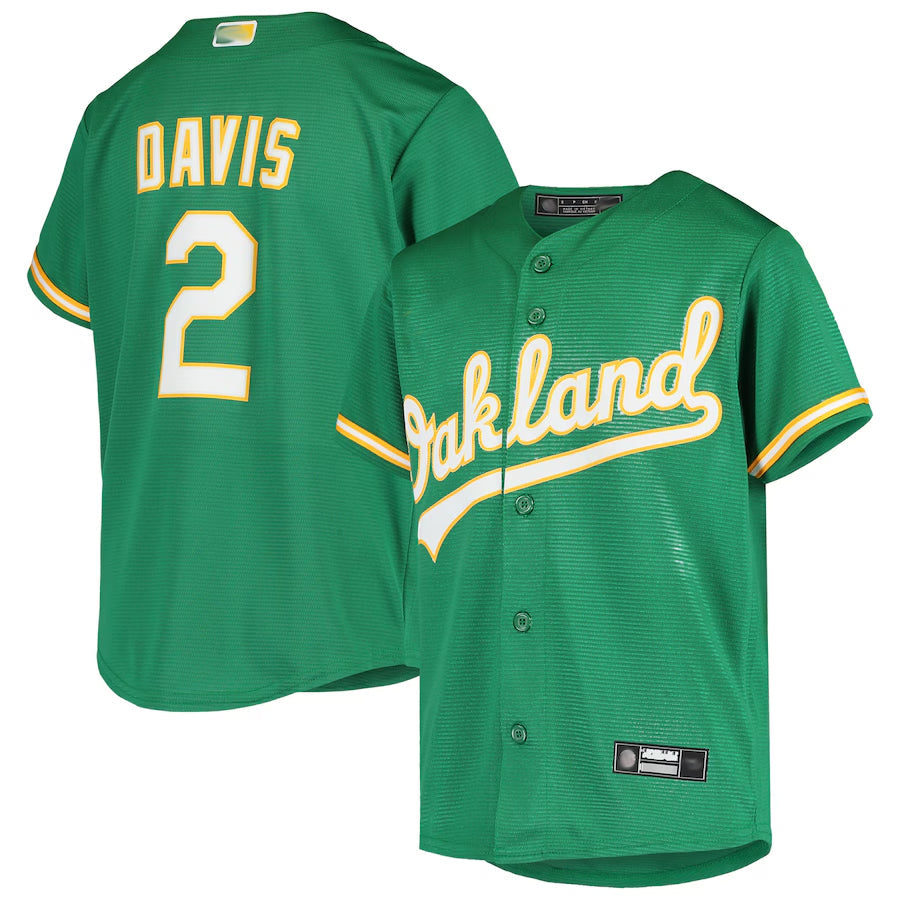 Custom #2 Green OAK Baseball Shirt Top
