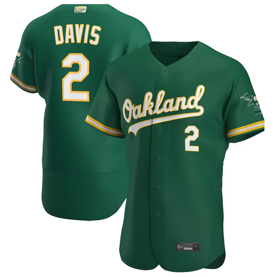 Custom #2 Green OAK Baseball Shirt Top