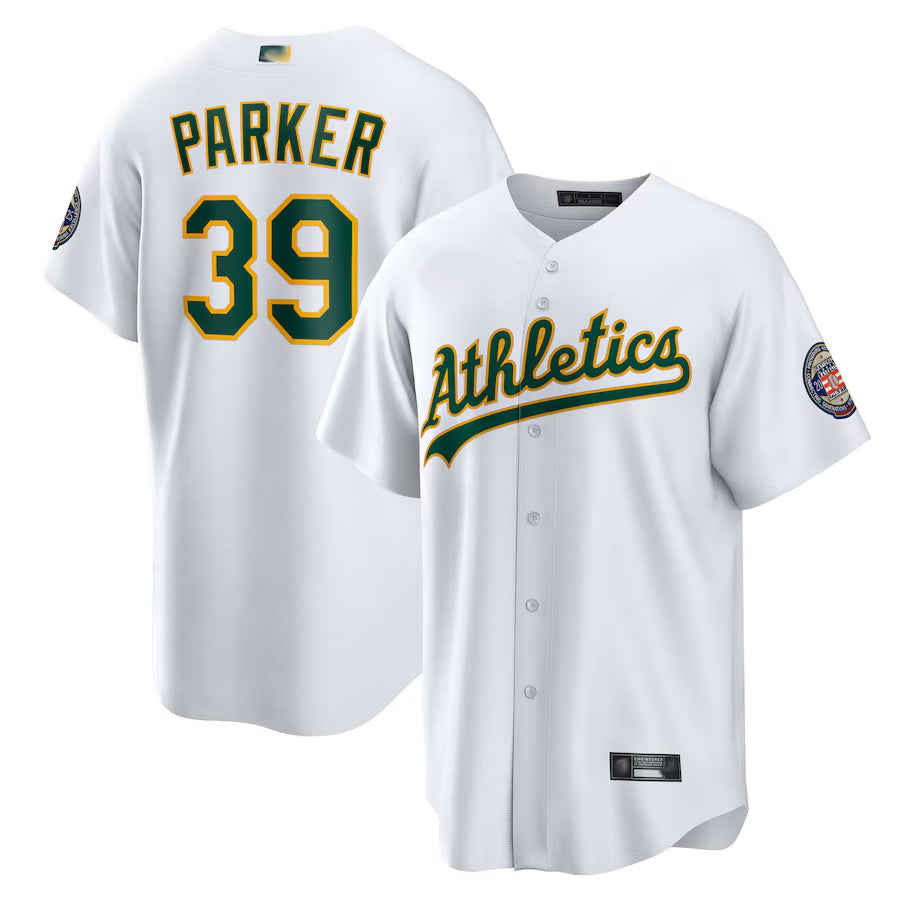 Custom #39 White OAK Baseball Shirt Top