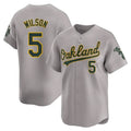 Custom #5 Gray OAK Baseball Shirt Top