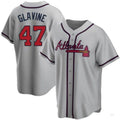 Custom #47 Gray ATL Baseball Shirt Top