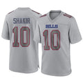 Custom #10 Gray BUF Football Shirt Top