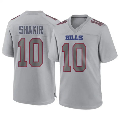 Custom #10 Gray BUF Football Shirt Top