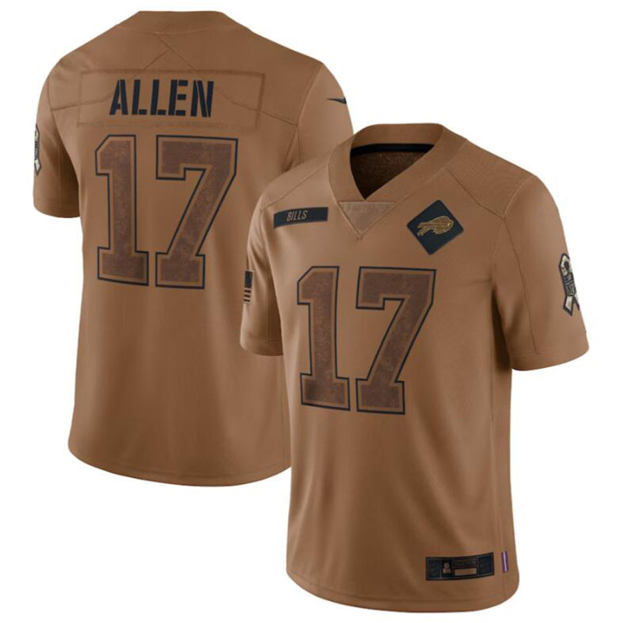 Custom #17 Brown BUF Football Shirt Top