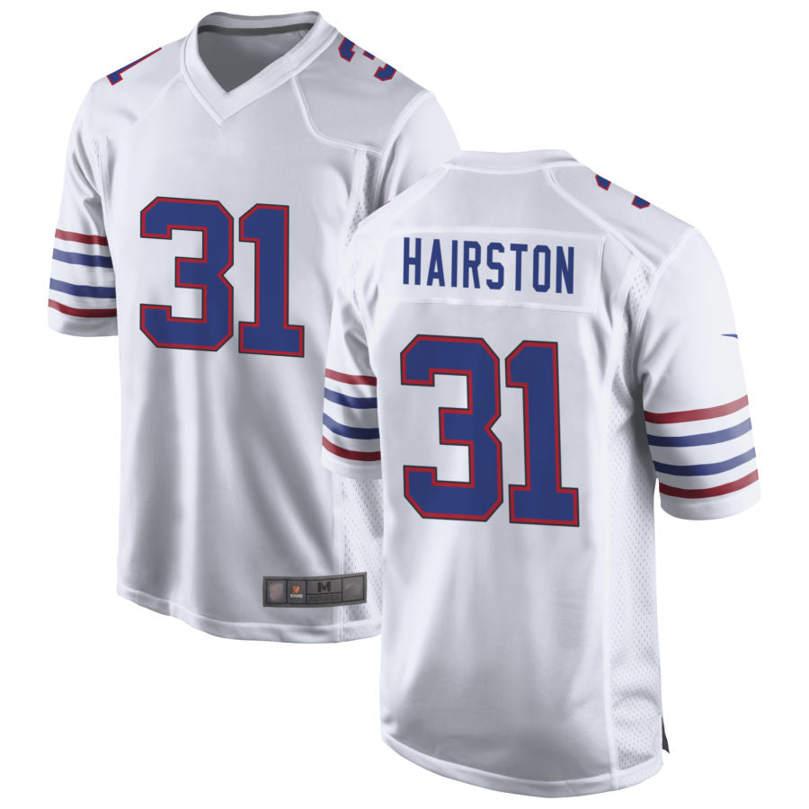 Custom #31 White BUF Football Shirt Top