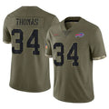 Custom #34 Olive BUF Football Shirt Top
