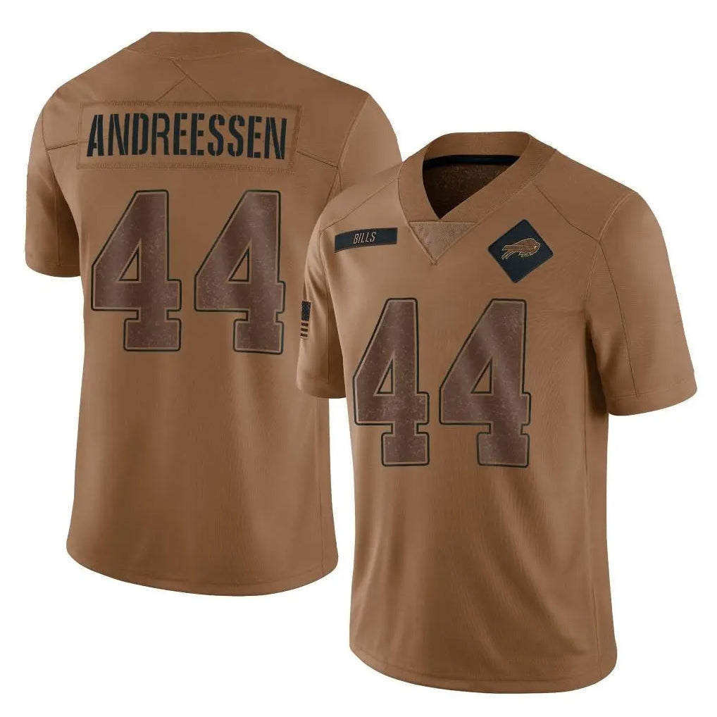 Custom #44 Brown BUF Football Shirt Top