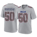 Custom #50 Gray BUF Football Shirt Top