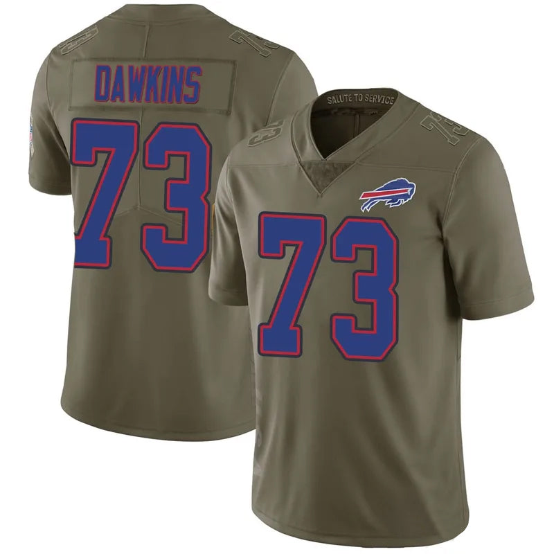 Custom #73 Olive BUF Football Shirt Top